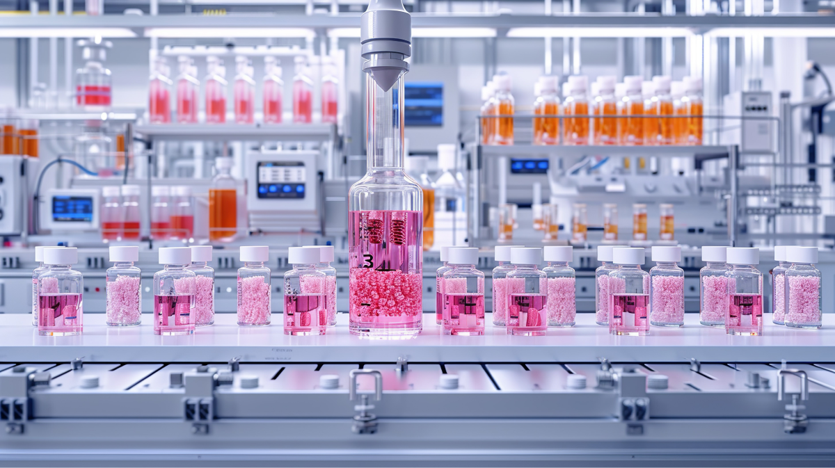 Showcase drug discovery processes with diagrams illustrating drug testing and development phases